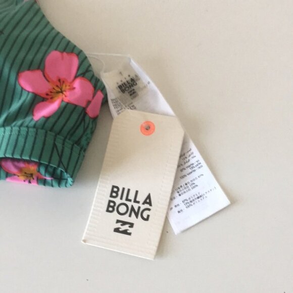 Billabong Seain Green Twist Island Bikini Top Large - Picture 3 of 14